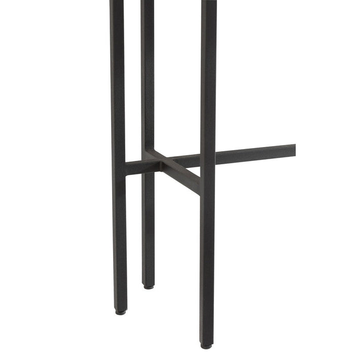 J-Line Console Marmer/ijzer wit/zwart-Consoletafels-J-Line