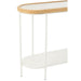 J-Line Console Mati sparhout/metaal naturel/wit-Consoletafels-J-Line