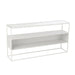 J-Line Console Vierkant metaal/glas wit-Consoletafels-J-Line
