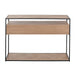 J-Line Console Zigzag 2 lades hout/metaal naturel/zwart-Consoletafels-J-Line