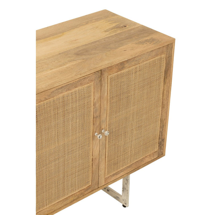J-Line Dressoir Rattan mangohout naturel-Dressoirs-J-Line