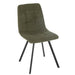 J-Line Eetstoel Clark metaal/polyester groen-Eetkamerstoelen-J-Line