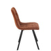 J-Line Eetstoel Clark metaal/polyester roest-Eetkamerstoelen-J-Line