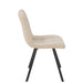 J-Line Eetstoel Clark metaal/polyester wit-Eetkamerstoelen-J-Line