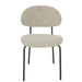 J-Line Eetstoel Textiel/metaal beige-Eetkamerstoelen-J-Line