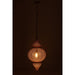 J-Line Hangende Lamp boor metaal goud large-Hanglampen-J-Line