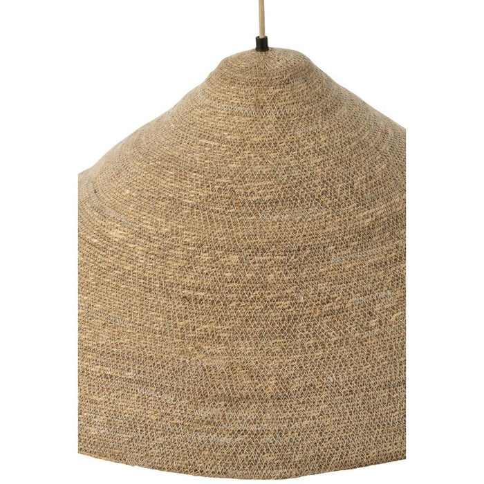 J-Line Hangende Lamp hoed moonj gras licht naturel large-Hanglampen-J-Line