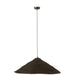 J-Line Hangende Lamp hoed moonj gras zwart large-Hanglampen-J-Line