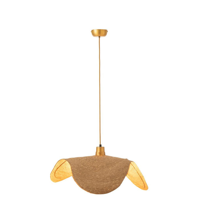J-Line Hangende Lamp moonj gras naturel medium-Hanglampen-J-Line