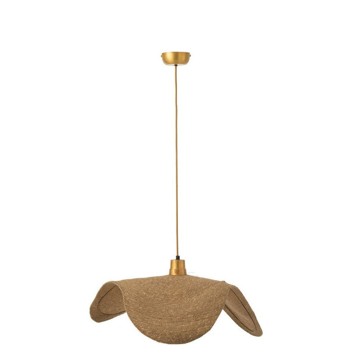 J-Line Hangende Lamp moonj gras naturel medium-Hanglampen-J-Line
