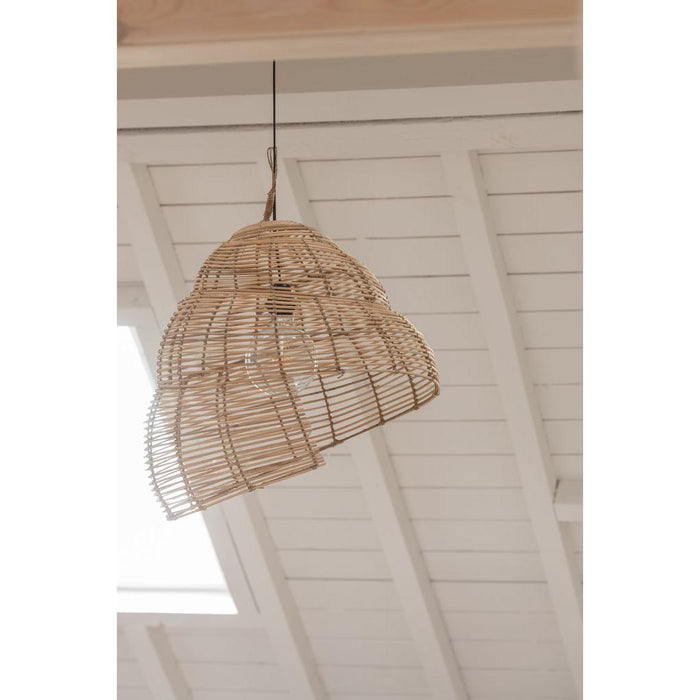 J-Line Hangende Lamp slak bamboe naturel-Hanglampen-J-Line