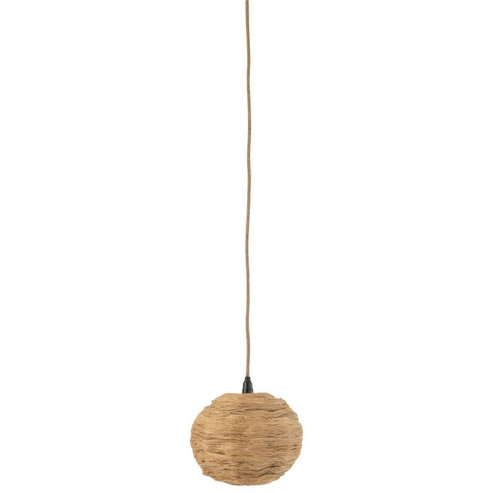 J-Line Hanglamp Bol bananenbladeren naturel small-Hanglampen-J-Line