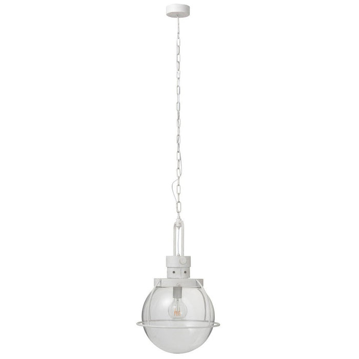 J-Line Hanglamp Bol glas/metal wit-Hanglampen-J-Line