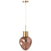 J-Line Hanglamp Goud metaal/glas koper-Hanglampen-J-Line