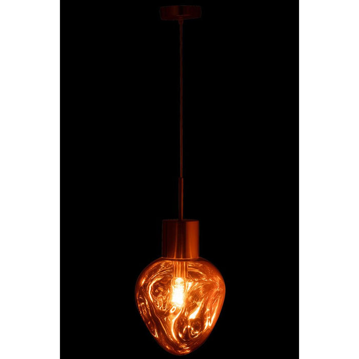 J-Line Hanglamp Goud metaal/glas koper-Hanglampen-J-Line