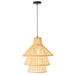 J-Line Hanglamp Lagen bamboo naturel large-Hanglampen-J-Line