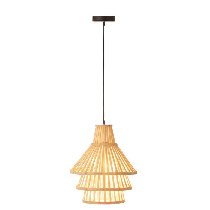 J-Line Hanglamp Lagen bamboo naturel medium-Hanglampen-J-Line