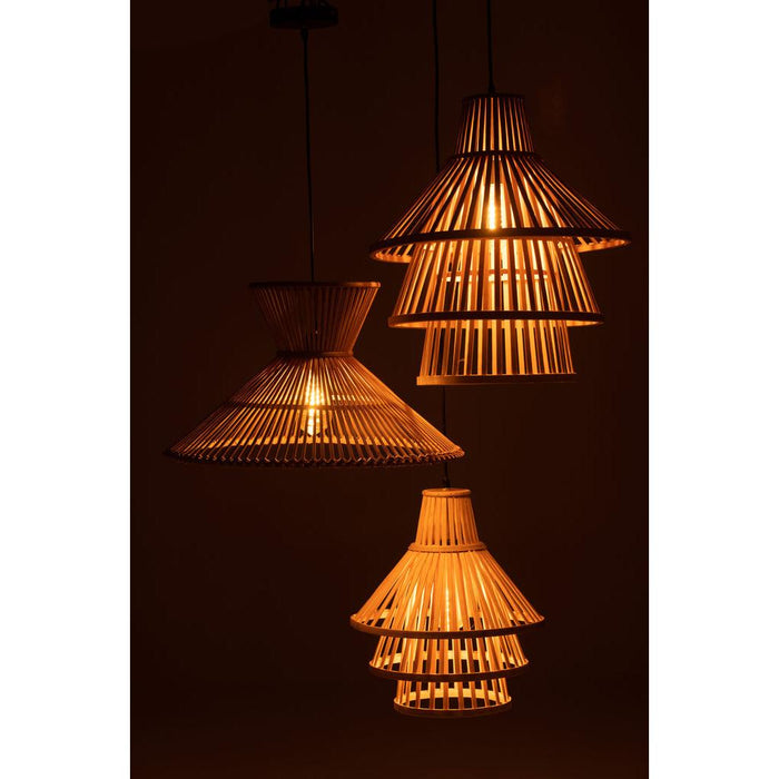 J-Line Hanglamp Lagen bamboo naturel small-Hanglampen-J-Line