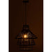 J-Line Hanglamp Lagen bamboo zwart large-Hanglampen-J-Line
