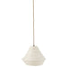J-Line Hanglamp Nest raffia wit-Hanglampen-J-Line