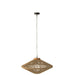 J-Line Hanglamp Ovni ijzer/jute naturel small-Hanglampen-J-Line