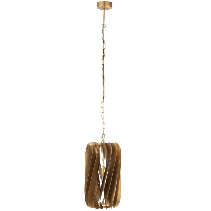 J-Line Hanglamp Tina ijzer zwart goud-Hanglampen-J-Line