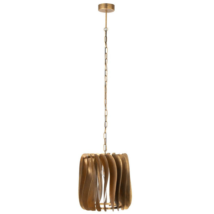 J-Line Hanglamp Tina ijzer zwart goud-Hanglampen-J-Line
