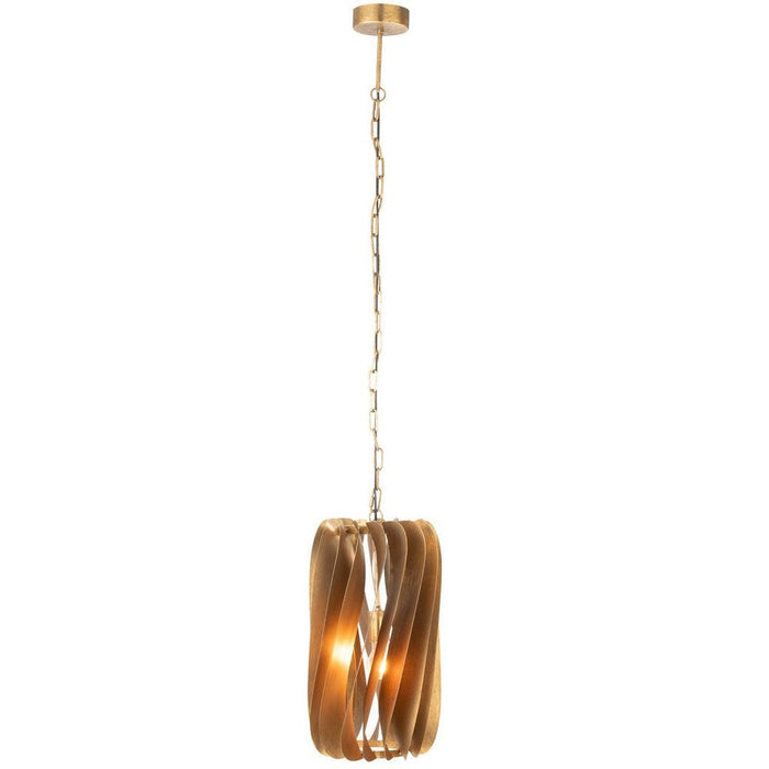 J-Line Hanglamp Tina ijzer zwart goud-Hanglampen-J-Line