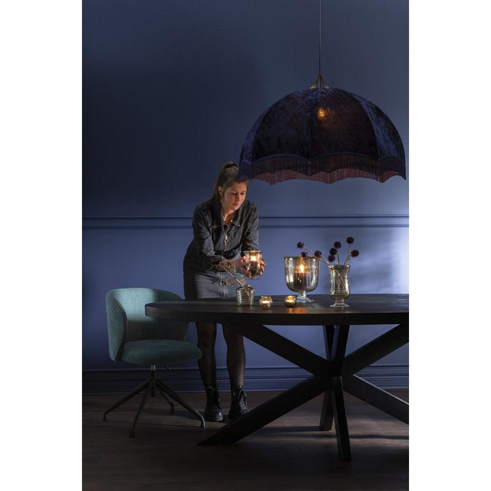 J-Line Hanglamp Velvet/katoen paars-Hanglampen-J-Line