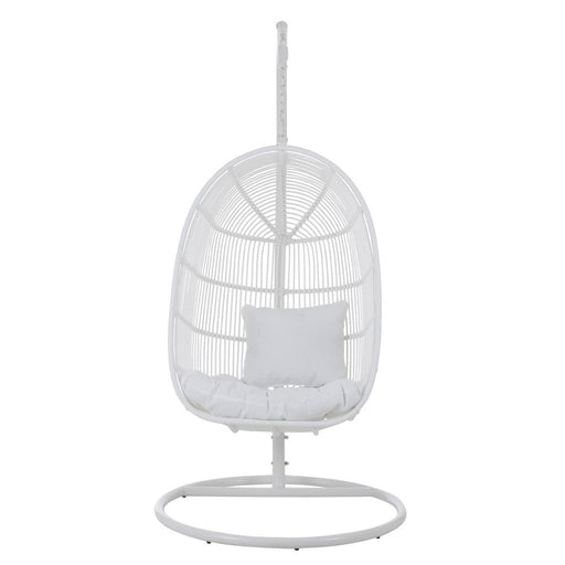 J-Line Hangstoel Ovaal staal wit-Hangstoelen-J-Line