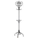 J-Line Kapstok staander rond metaal zwart-Woonkamerdecoratie-J-Line