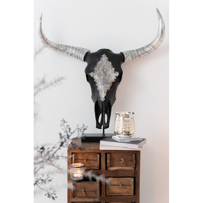 J-Line Kast 12 laden brut gerecycleerd hout bruin-Ladenkasten-J-Line