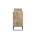 J-Line Kast 3 schuifdeuren geweven riet mangohout naturel-Dressoirs-J-Line
