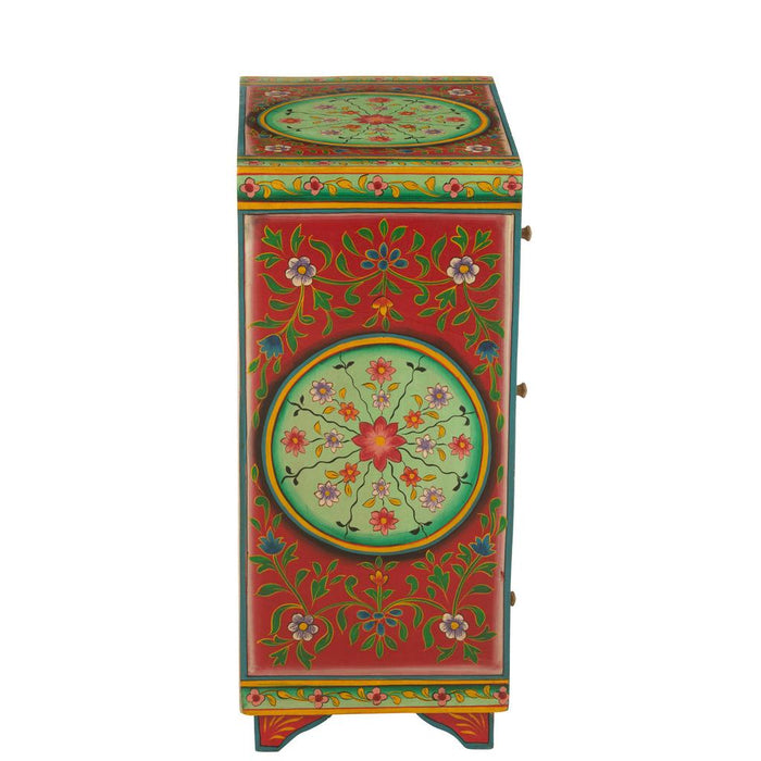 J-Line Kast 7 lades mumbai mango hout mix-Bergkasten-J-Line