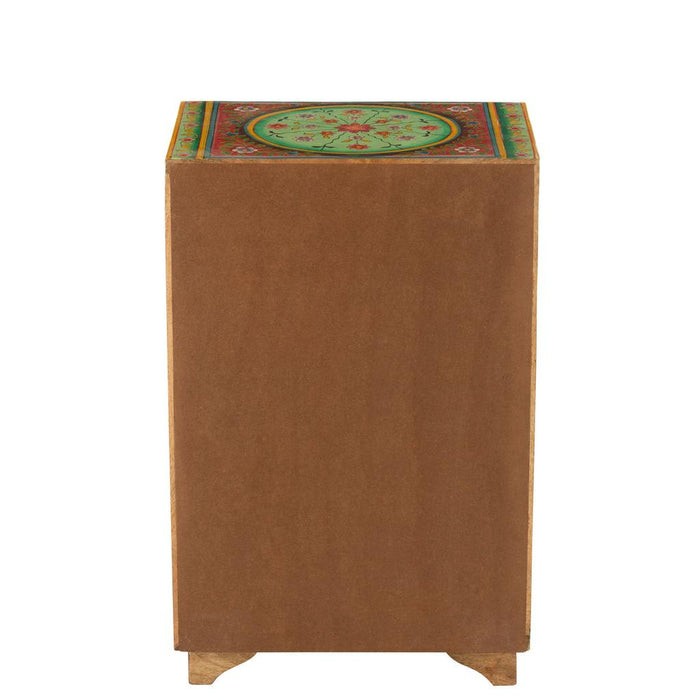 J-Line Kast 7 lades mumbai mango hout mix-Bergkasten-J-Line