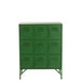 J-Line Kast 9 deuren metaal groen-Opbergkasten-J-Line