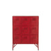 J-Line Kast 9 laden metaal rood-Opbergkasten-J-Line