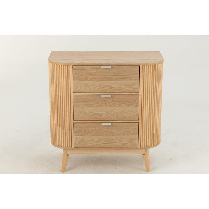 J-Line Kast Rond mdf/dennenhout naturel large-Bergkasten-J-Line