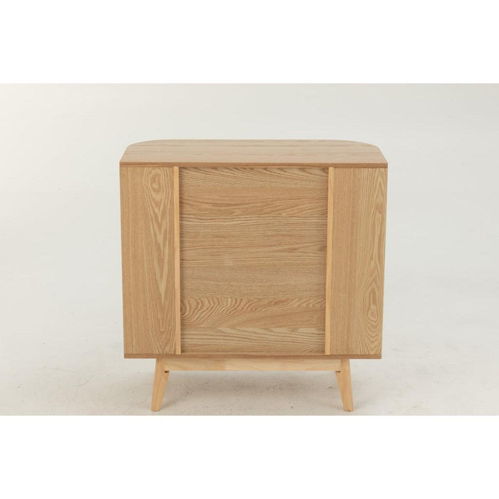 J-Line Kast Rond mdf/dennenhout naturel large-Bergkasten-J-Line