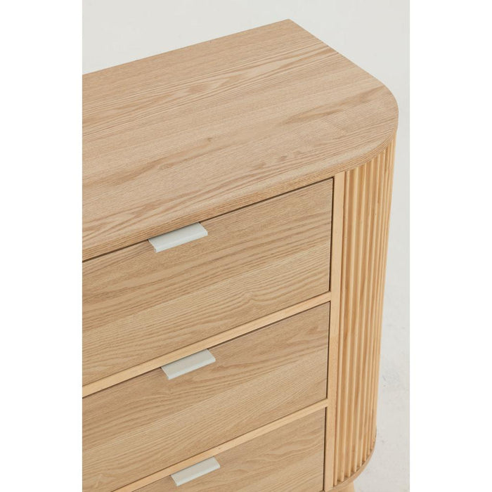 J-Line Kast Rond mdf/dennenhout naturel large-Bergkasten-J-Line