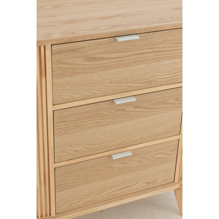 J-Line Kast Rond mdf/dennenhout naturel large-Bergkasten-J-Line
