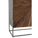 J-Line Kast Shanil 2 deuren hout/ijzer naturel/grijs-Opbergkasten-J-Line