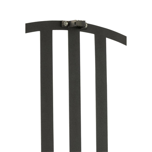 J-Line Klok Lijnen metaal zwart large-Klokken-J-Line