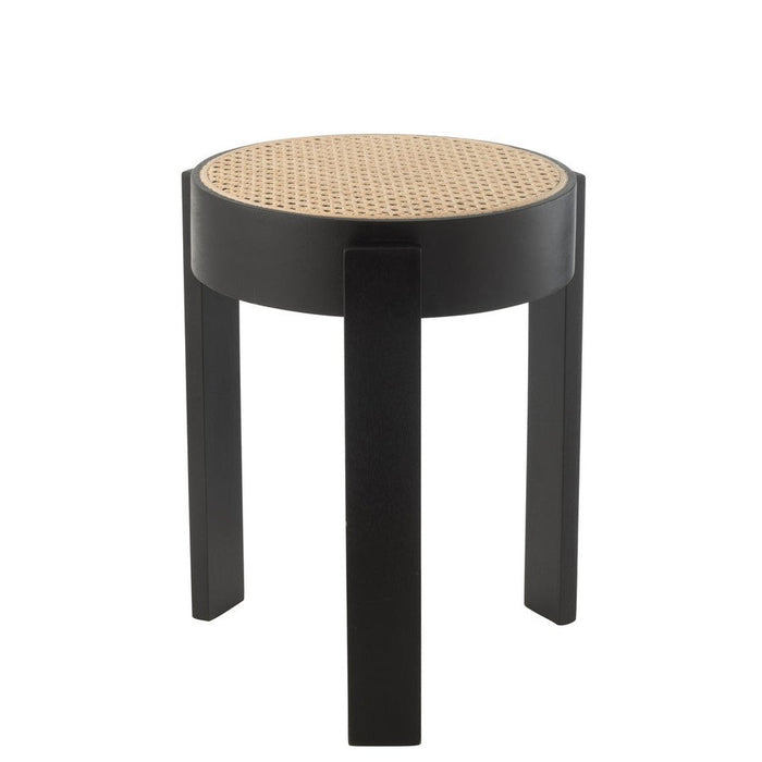 J-Line Kruk Pune mangohout zwart-Krukken-J-Line