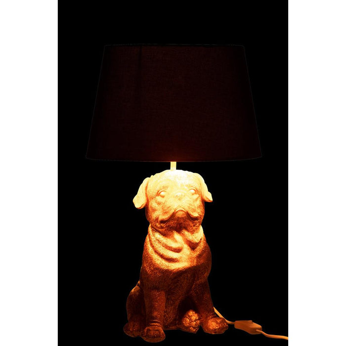 J-Line Lamp Hond zittend resine goud-Tafellampen-J-Line