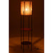 J-Line Lamp Ijzer/mango nat/zwart-Vloerlampen-J-Line
