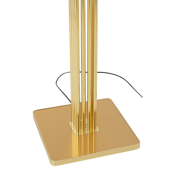 J-Line Lamp Moderna goud metaal/mdf/textiel-Tafellampen-J-Line