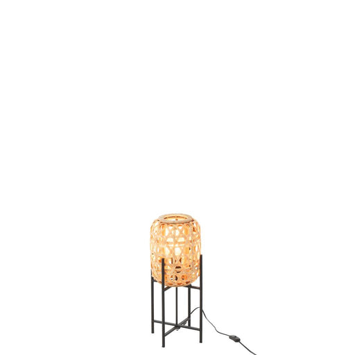 J-Line Lamp Op voet bamboo naturel small-Tafellampen-J-Line