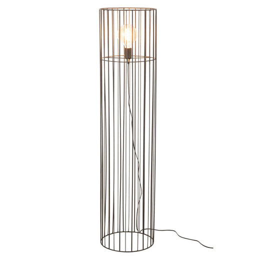 J-Line Lamp Staand rond metaal zwart-Vloerlampen-J-Line