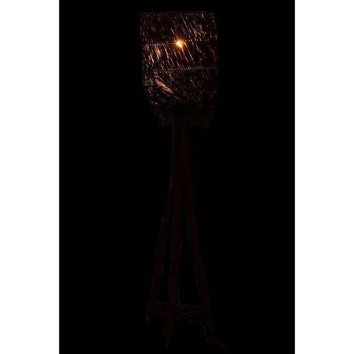 J-Line Lamp Takken arthur hout bruin large-Vloerlampen-J-Line